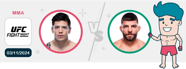 Pronostic Brandon Moreno vs Amir Albazi 03/11/2024