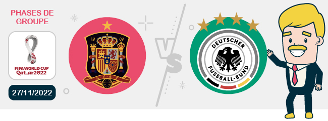 pronostic Espagne Allemagne Coupe du Monde 2022 dimanche 27 novembre 2022